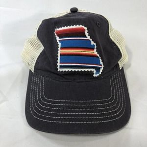 MISSOURI STATE SHAPE OUTLINE HAT CAP SNAPBACK MESH ADJUSTABLE ONE SIZE FITS MOST